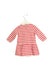 A Pink Long Sleeve Dresses from Petit Bateau in size 12-18M for girl. (Back View)