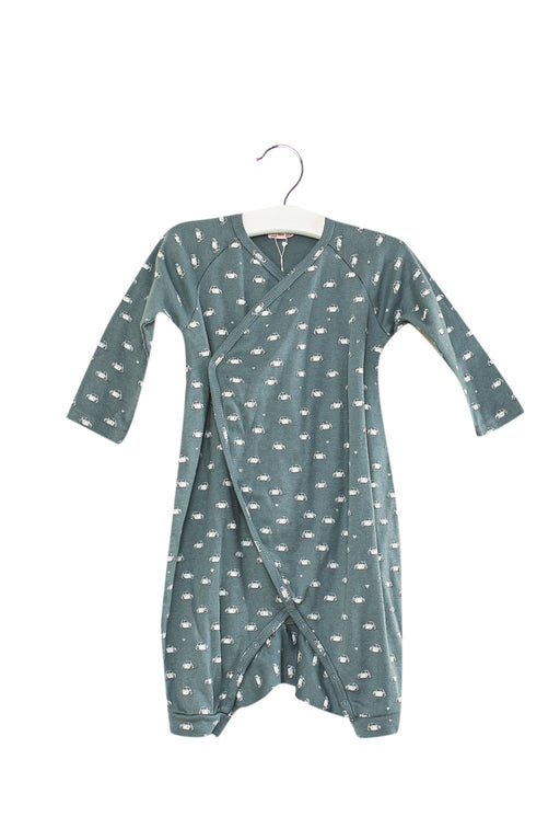 A Blue Long Sleeve Jumpsuits from Bonpoint in size 3-6M for girl. (Front View)