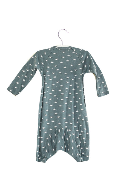 A Blue Long Sleeve Jumpsuits from Bonpoint in size 3-6M for girl. (Back View)