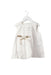 A White Sleeveless Tops from Laranjinha in size 4T for girl. (Front View)