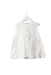 A White Sleeveless Tops from Laranjinha in size 4T for girl. (Back View)