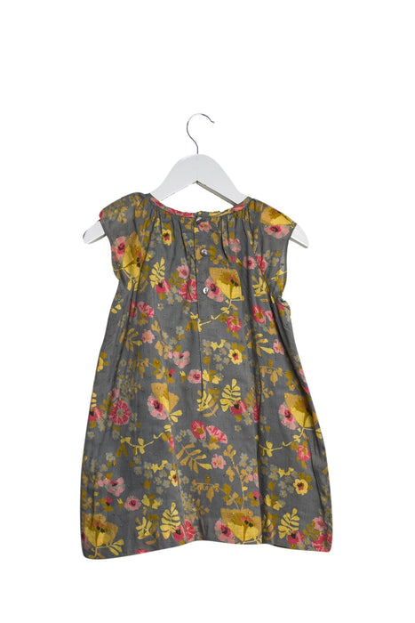 A Grey Sleeveless Dresses from Bonpoint in size 12-18M for girl. (Back View)