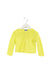 A Yellow Cardigans from Jacadi in size 6-12M for girl. (Front View)