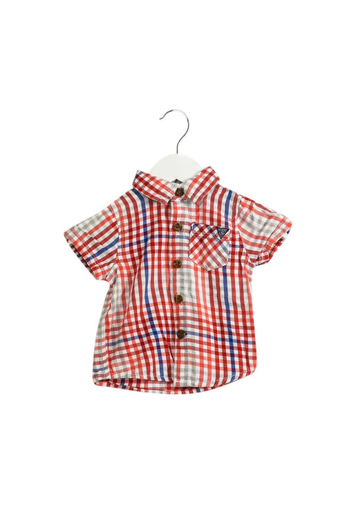 A Red Shirts from Guess in size 3-6M for boy. (Front View)