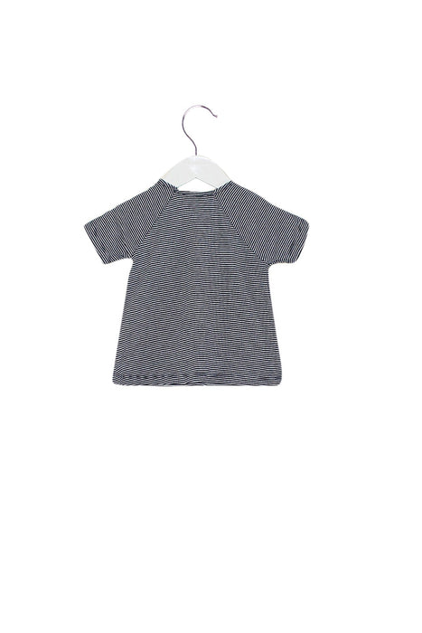 A Navy Short Sleeve T Shirts from Petit Bateau in size 12-18M for girl. (Back View)