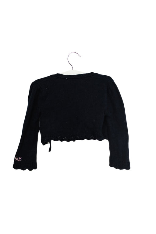 A Navy Cardigans from Ralph Lauren in size 6-12M for girl. (Front View)