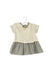 A Grey Short Sleeve Dresses from Caramel Baby & Child in size 0-3M for girl. (Front View)