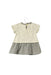 A Grey Short Sleeve Dresses from Caramel Baby & Child in size 0-3M for girl. (Back View)