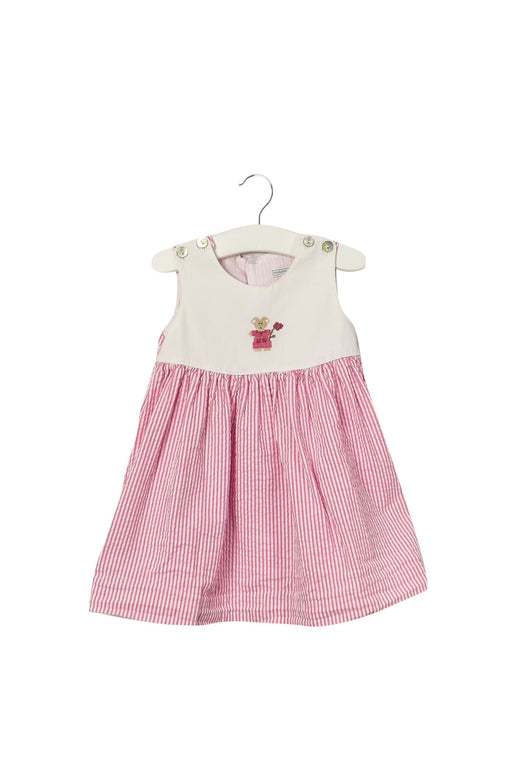 A Pink Sleeveless Dresses from Nicoletta Fanna in size 6-12M for girl. (Front View)