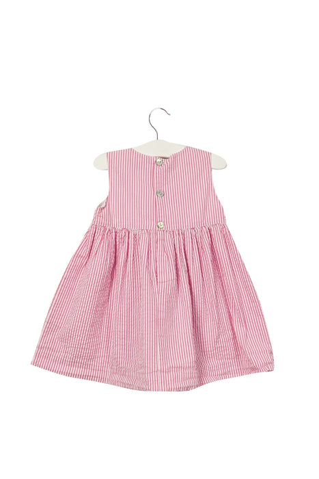 A Pink Sleeveless Dresses from Nicoletta Fanna in size 6-12M for girl. (Back View)