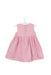A Pink Sleeveless Dresses from Nicoletta Fanna in size 6-12M for girl. (Back View)