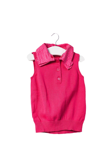 A Pink Sleeveless Tops from Nicholas & Bears in size 12-18M for girl. (Front View)