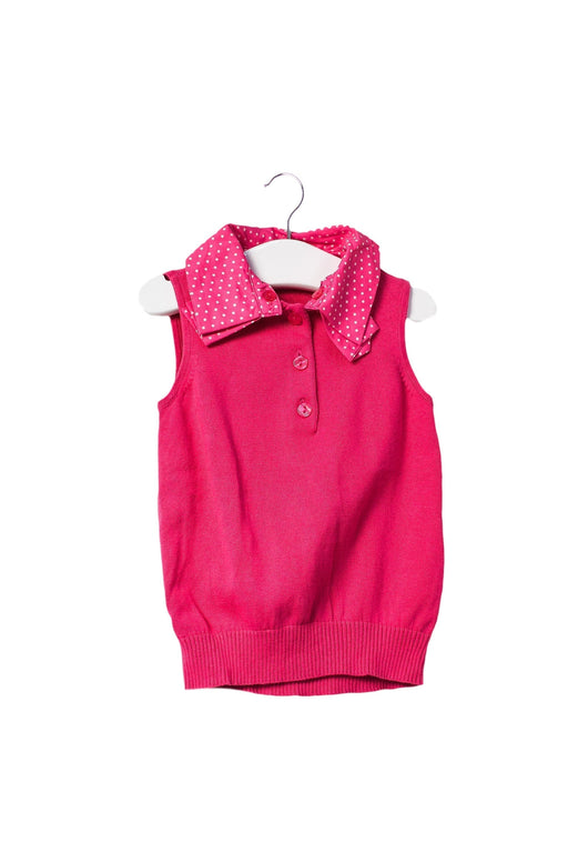 A Pink Sleeveless Tops from Nicholas & Bears in size 12-18M for girl. (Front View)