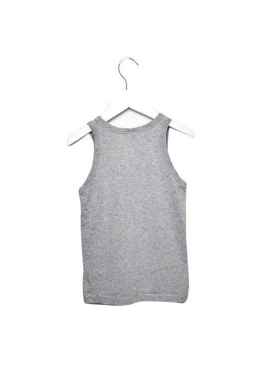 A Grey Sleeveless Tops from Petit Bateau in size 8Y for girl. (Front View)