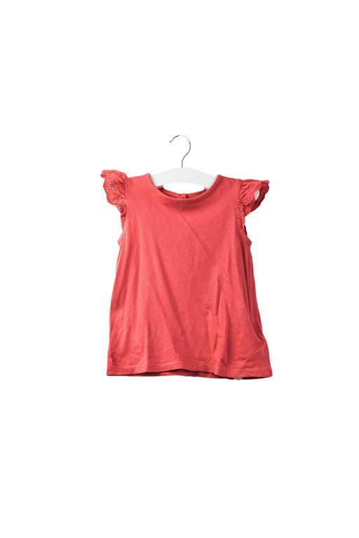A Red Sleeveless Tops from Ralph Lauren in size 6-12M for girl. (Front View)