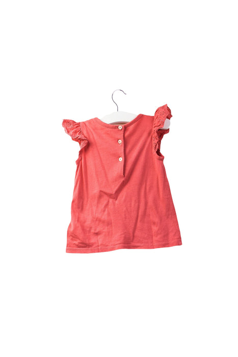 A Red Sleeveless Tops from Ralph Lauren in size 6-12M for girl. (Back View)