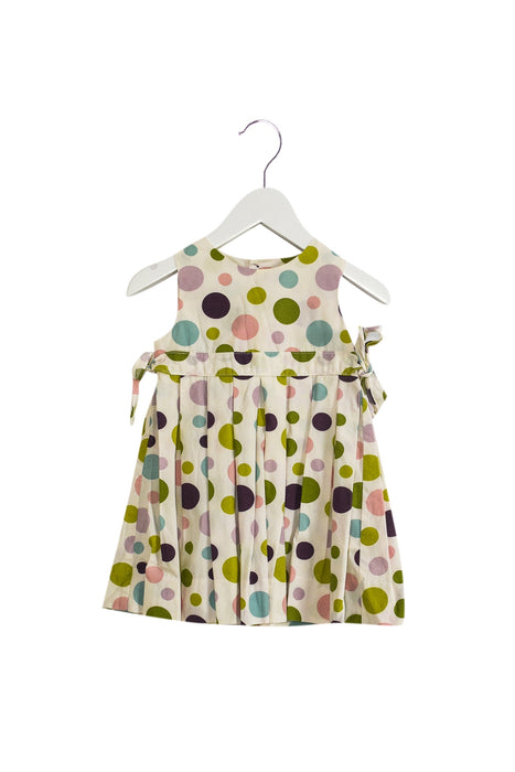 A White Sleeveless Dresses from Jacadi in size 6-12M for girl. (Back View)