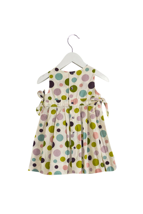 A White Sleeveless Dresses from Jacadi in size 6-12M for girl. (Back View)