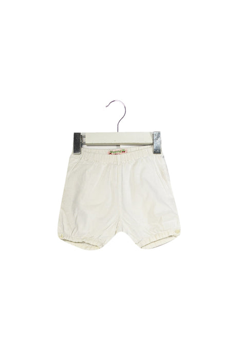 A White Shorts from Bonpoint in size 0-3M for girl. (Front View)