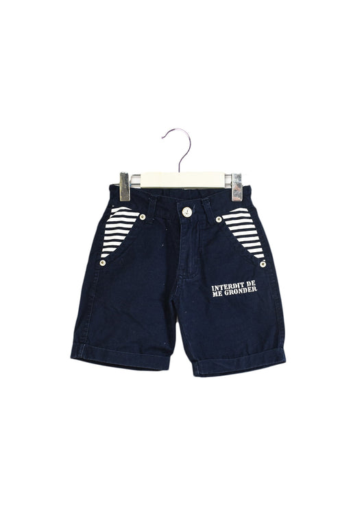 A Navy Shorts from Interdit de me Gronder in size 2T for boy. (Front View)