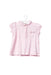 A Pink Short Sleeve Tops from Jacadi in size 6-12M for girl. (Front View)