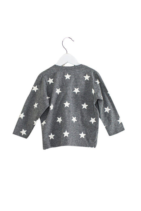 A Grey Cardigans from X-girl in size 6-12M for girl. (Back View)