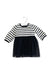 A Navy Long Sleeve Dresses from Petit Bateau in size 3-6M for girl. (Front View)