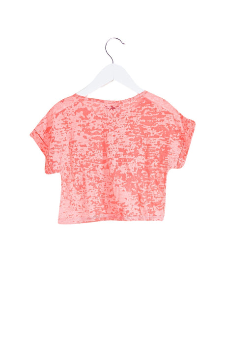 A Pink Short Sleeve T Shirts from IKKS in size 3T for girl. (Back View)