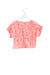 A Pink Short Sleeve T Shirts from IKKS in size 3T for girl. (Back View)