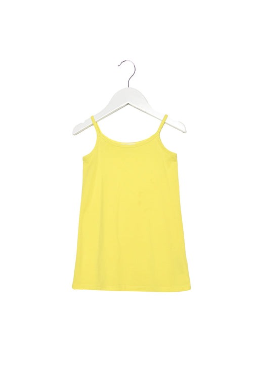A Yellow Sleeveless Tops from Chloe in size 2T for girl. (Front View)