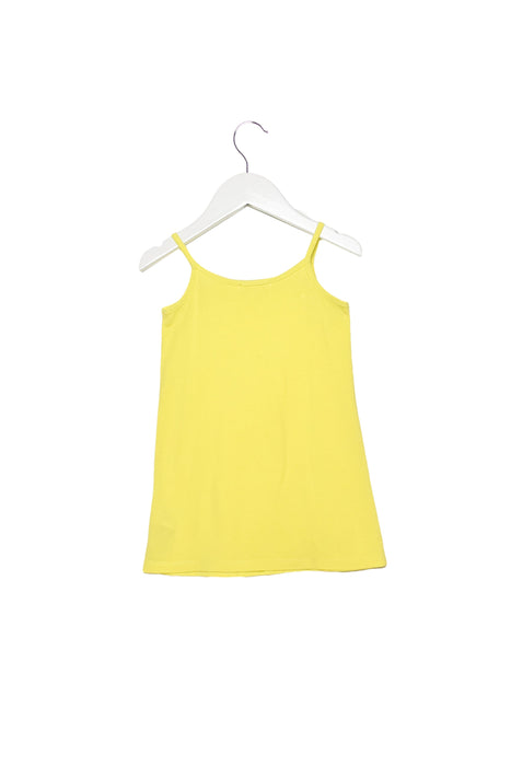 A Yellow Sleeveless Tops from Chloe in size 2T for girl. (Back View)