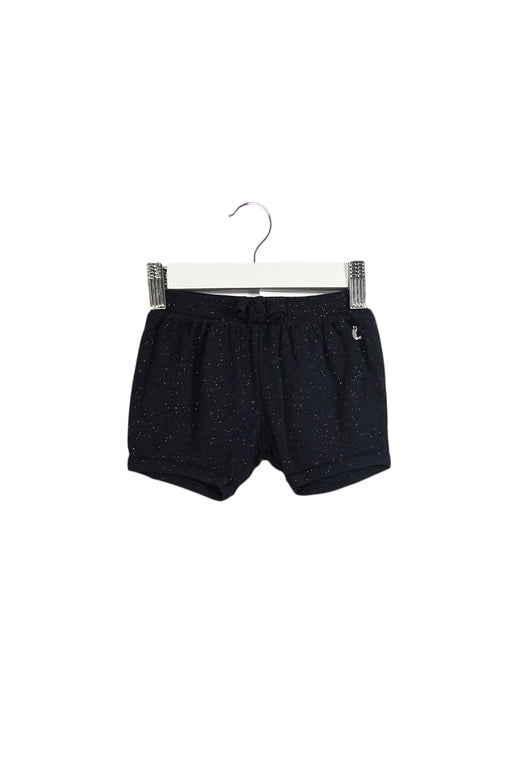 A Navy Shorts from Petit Bateau in size 3-6M for girl. (Front View)