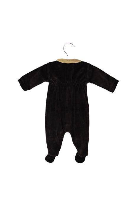 A Brown Long Sleeve Jumpsuits from Jacadi in size 0-3M for boy. (Back View)