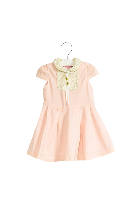 A Pink Short Sleeve Dresses from Nicholas & Bears in size 6-12M for girl. (Front View)