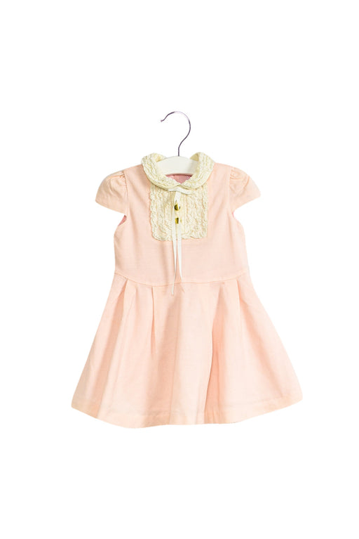 A Pink Short Sleeve Dresses from Nicholas & Bears in size 6-12M for girl. (Front View)