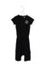 A Black Short Sleeve Rompers from Nununu in size 3T for girl. (Front View)