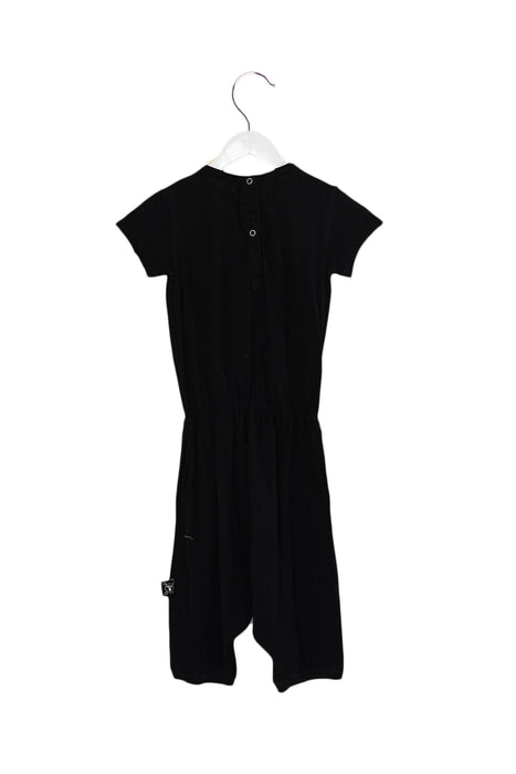 A Black Short Sleeve Rompers from Nununu in size 3T for girl. (Back View)