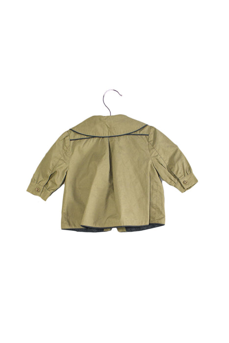 A Beige Lightweight Jackets from Willow & Finn in size 6-12M for girl. (Front View)