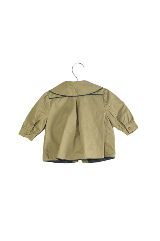 A Beige Lightweight Jackets from Willow & Finn in size 6-12M for girl. (Front View)