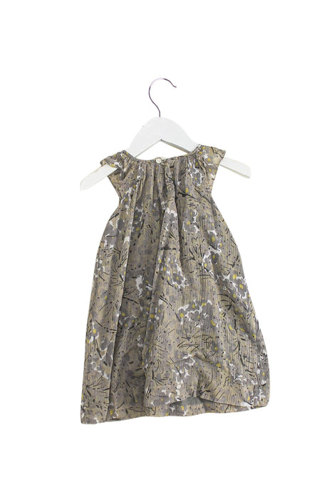 A Grey Sleeveless Dresses from Bonpoint in size 2T for girl. (Front View)