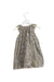 A Grey Sleeveless Dresses from Bonpoint in size 2T for girl. (Front View)