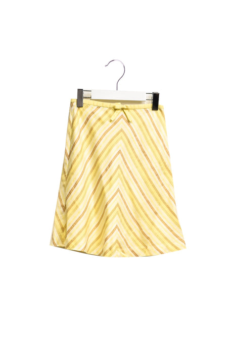 A Yellow Mid Skirts from Nicholas & Bears in size 6T for girl. (Front View)