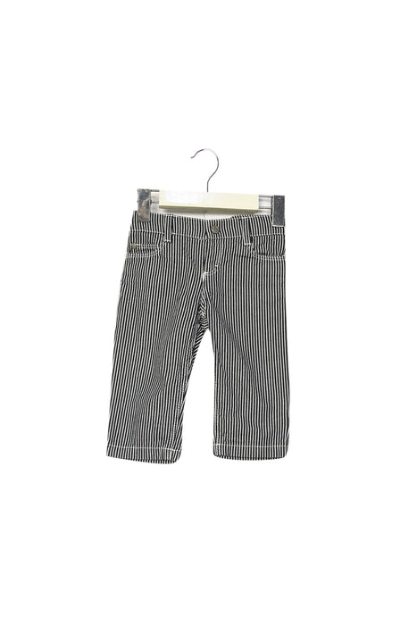 A Navy Casual Pants from Petit Bateau in size 3-6M for boy. (Front View)