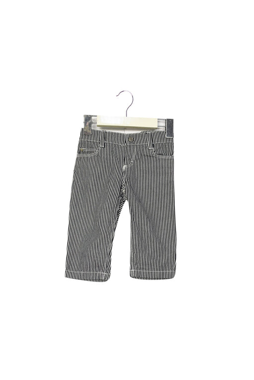 A Navy Casual Pants from Petit Bateau in size 3-6M for boy. (Front View)
