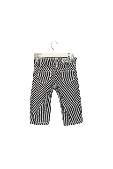 A Navy Casual Pants from Petit Bateau in size 3-6M for boy. (Back View)