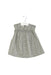 A Grey Short Sleeve Dresses from The Little White Company in size 3-6M for girl. (Front View)