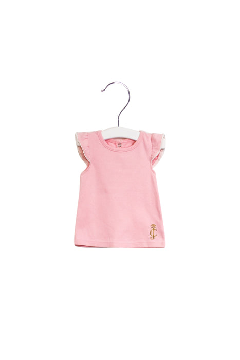 A Pink Sleeveless Tops from Juicy Couture in size 6-12M for girl. (Front View)