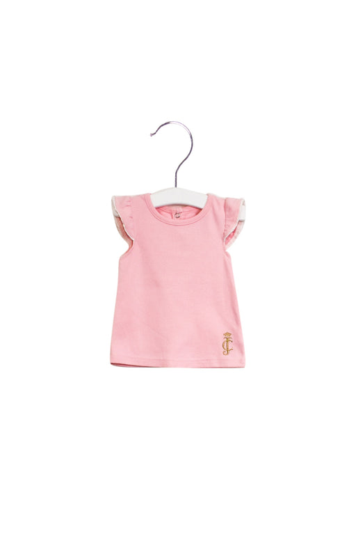 A Pink Sleeveless Tops from Juicy Couture in size 6-12M for girl. (Front View)