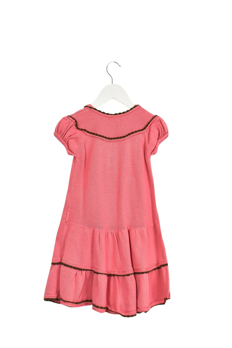 A Pink Short Sleeve Dresses from Janie & Jack in size 2T for girl. (Back View)