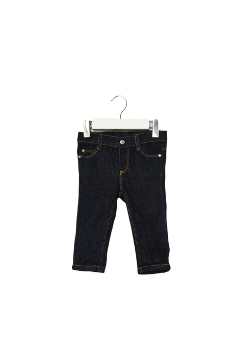 A Navy Jeans from Petit Bateau in size 3-6M for boy. (Front View)
